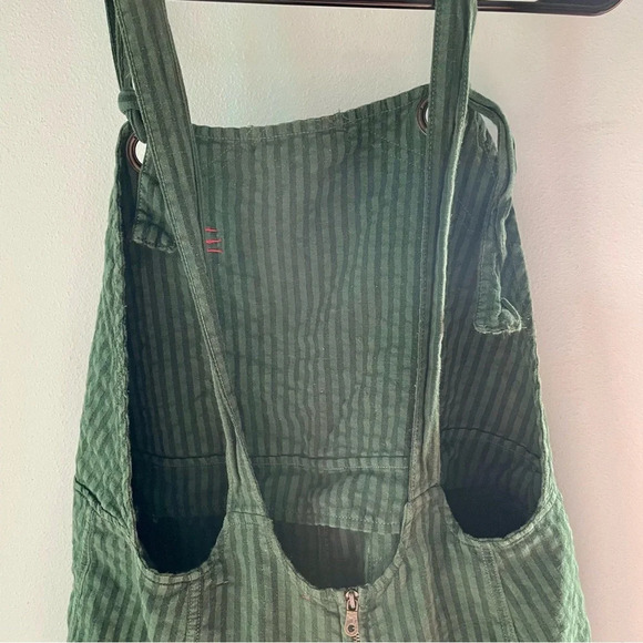 BDG Sadie Linen-Blend Dungarees Playsuit size large - Picture 10 of 16